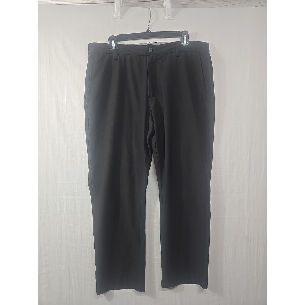 FOOTJOY FJ Men's 36x30 Polyester Spandex Golf Pants Pockets Solid‎ Black Stretch
